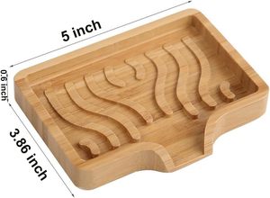 JQ in bambù portasapone autosdrenante in legno saponetta per Hotel a casa vasca da <span class=keywords><strong>bagno</strong></span> <span class=keywords><strong>set</strong></span> - Product Image 6