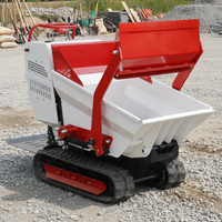 Mini-dumper de jardin, capacité 500 kg, option télécommande, machine agricole polyvalente