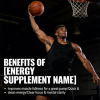 Poudre pré-entraînement OEM, vitamine B12, soutien naturel de la santé athlétique, reconstitue l'énergie, améliore l'endurance, santé musculaire, adulte