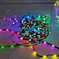 Großhandel benutzer definierte RGB Farbwechsel LED Lichterketten Pebble Light Festival Urlaub im Freien