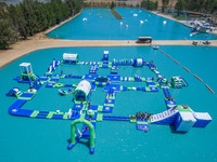 Équipement de parc aquatique de nouvelle conception 2023, grand parc aquatique gonflable flottant