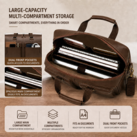 Nouvelle conception OEM, sacoche en cuir pour hommes, porte-documents en cuir, sacoche pour ordinateur portable en cuir pour hommes, étui pour ordinateur portable en cuir, fabrication en usine