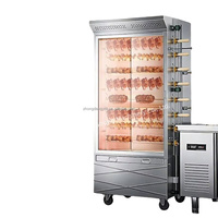 Four à rôtir rotatif professionnel de grande capacité pour poulet, au gaz ou au charbon de bois, pour restaurant commercial