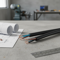 Câble minier flexible en caoutchouc robuste 0,3/0,5 kV, cordon d'alimentation léger pour équipement mobile, pour utilisation en mine souterraine et industrielle