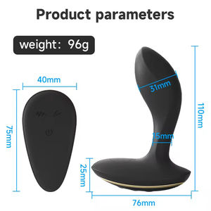 Vibrateur anal électrique, stimulateur de prostate, plug anal vibrant avec 10 vibrations puissantes, 3 modes de pulsations électriques - Product Image 6