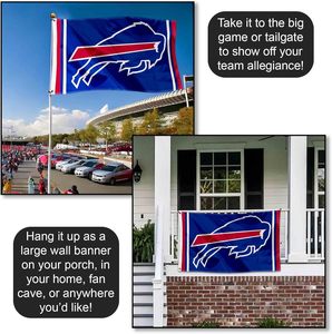 <span class=keywords><strong>Buffalo</strong></span> Bills 3x5ft personalizado para NFLteam Banner Bandera de Mascota de poliéster de alta calidad para fiestas de estadio y puerta trasera Digital - Product Image 4