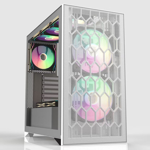 Boîtier PC de jeu SAMA V Mesh High <span class=keywords><strong>Airflow</strong></span> en verre trempé, tour moyenne ATX, boîtiers et tours d'ordinateur de jeu - Product Image 3