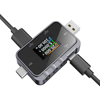 FNIRSI FNAC-28 2 en 1 Testeur USB Type-C haute précision 6,5A Voltmètre numérique Ampèremètre 0~24V Chargeur de câble
