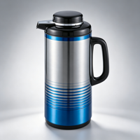 Pot thermique à large ouverture Creed 3L, coque en plastique, intérieur en verre, pour l'Iftar du Ramadan, approvisionnement en gros pour les marchés du Golfe