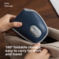 Masque de massage oculaire intelligent alimenté par USB et chauffe-masque avec chaleur et occultation pour soulager la fatigue oculaire et favoriser le sommeil