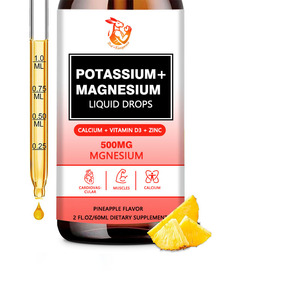 OEM Private Label Potassium Magnesium <b>Liquid</b> Drops with Vitamin D3 and Zinc Support Healthy Sleep Improve Immune System Drops - Product Image 1