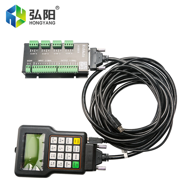 Richauto DSP A11 New Version 3-Axis CNC Router Controller Remote Handle G Code Support 1-Year Warranty 512MB Memory for Milling