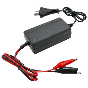 <span class=keywords><strong>Cargador</strong></span> de Batería de Motocicleta de <span class=keywords><strong>12V</strong></span> 13.6V 13.8V 14.6V 3A 12 Voltios 7Ah <span class=keywords><strong>12Ah</strong></span> con Pinzas de Cocodrilo Grandes de Acero Inoxidable - Product Image 1
