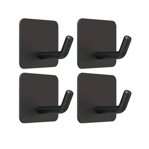 Crochets muraux adhésifs robustes en acier inoxydable carré, sans perçage, <span class=keywords><strong>pour</strong></span> manteaux, serviettes, peignoirs, organisateur de cuisine - Product Image 2