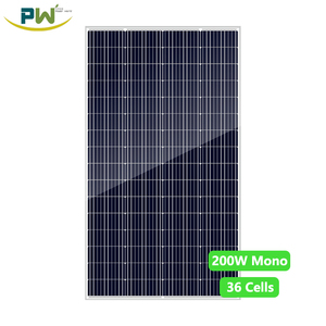 ประสิทธิภาพการแปลงพลังงานสูง 20.07% 182 มม. 200 วัตต์ MBB โมโน PERC BIPV โซลาร์เซลล์ ค่าค่าสัมประสิทธิ์อุณหภูมิต่ำ รุ่น PW200Wp-36 - Product Image 2