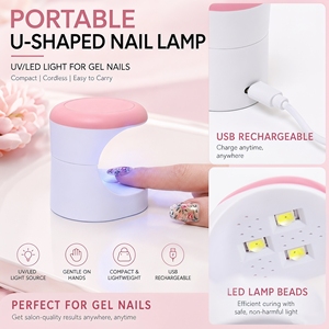 Lampe UV LED portable mini pour manucure, séchoir à ongles pour gel, idéal pour le DIY personnel - Product Image 4
