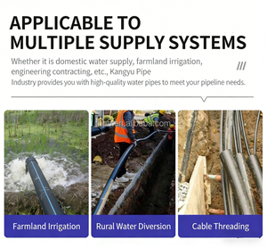 Tubería de Drenaje de HDPE/LDPE de Alta Presión, Grado PE100, 0.6MP, Conexión por Fusión a Tope, 560mm, 630mm, 800mm, 900mm, 1000mm - Product Image 6