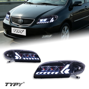 Kit de conversion de phares LED à triple lentille TYPY pour Toyota Vios 2005-2007 avec feux de jour et clignotants séquentiels - Product Image 1