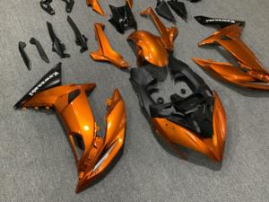 CFP nuevo <span class=keywords><strong>carenado</strong></span> delantero de motocicleta ABS negro con acabado cromado para Kawasaki Ninja650 2017 garantía de 3 meses - Product Image 3