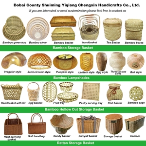 Yiqiang giỏ đựng rau Dã Ngoại đồ ăn nhẹ hoa trái cây cầm tay bằng mây đan bằng tay Giỏ Đựng Quà Tặng Giỏ đựng đồ - Product Image 3