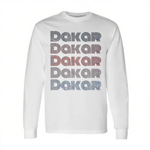 Camiseta Retro Vintage de Senegal de los 70, Manga Larga, Tema Urbano de Dakar, Ropa Vintage Promocional - Product Image 2