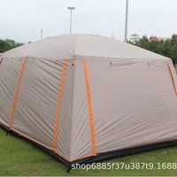 Équipement de camping haut de gamme, tente imperméable à double couche pour l'été, deux chambres, salon, 3-6-12 personnes, grande tente en tissu Oxford 2000-3000 mm