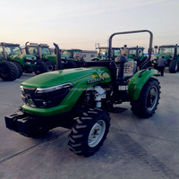 Équipement de tracteur agricole YTO moteur diesel pas cher prix 100hp tracteurs à roues agricoles avec cabine