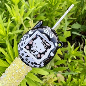 Cuentas acrílicas de 36mm*30mm con diseño de gato estilo <span class=keywords><strong>Tamagotchi</strong></span> de dibujos animados japoneses para cadena de teléfono DIY - Product Image 2
