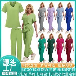 Hospital Scrub Uniforms Split Set Polyester Woven For Medical Dental Beauty Clinics And Hospitals S XXL - Product Image 4