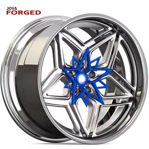 Jantes en aluminium concave chromées 4 pièces, nouvelle taille universelle 5x114.3, jantes forgées à fond profond, 20 pouces, 40 mm ET - Product Image 4