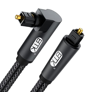 <span class=keywords><strong>Cable</strong></span> óptico Toslink de calidad de sonido HiFi, enchufe chapado en oro, <span class=keywords><strong>cable</strong></span> de <span class=keywords><strong>audio</strong></span> <span class=keywords><strong>digital</strong></span> óptico, cables Toslink trenzados de nailon de 90 grados - Product Image 1