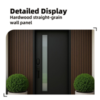 Panneau Mural Exterieur WPC Imperméable Bardage Façade Composite Bois Plastique pour Maison