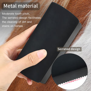 Brosse de nettoyage en profondeur en bois et acier inoxydable pour chevaux, chiens, moutons, vaches - Élimine efficacement la boue et la saleté, sûre pour les animaux de compagnie - Product Image 3