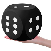 Cube en mousse souple vierge imprimé personnalisé de grands dés géants Eva balle anti-stress jeu éducatif dés en mousse PU