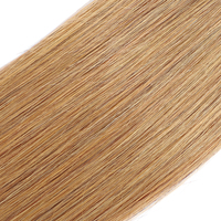 # 27 mèches de cheveux Remy blond miel, 100% cheveux humains vierges, lisses, péruviens, sans perte de cheveux, RUBE