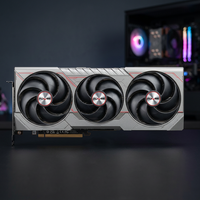 Nouvelle arrivée, carte graphique Sapphire RX 9070 XT GAMING 16 Go GDDR6 256 bits PCIe 5.0, refroidissement par ventilateur, 304 W, double DP/4K, pour ordinateur de bureau