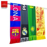 Écharpes de supporter en acrylique tricotées personnalisées pour les matchs et l'encouragement, motif uni, chaleur, fabricant sur mesure