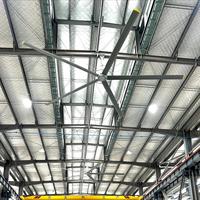 3,7M Durchmesser Kommerzieller Großer Deckenventilator 12ft Einfach zu Installieren für Bauernhöfe Fabriken Lagerhallen Langlebiger 5-Blatt Industrieventilator