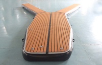Grand Drop Stitch Dock Gonflable Rivière Eau Flottant Sup Yacht Jetski Dock Tapis Plate-Forme Ponton Gonflable pour Jet Ski