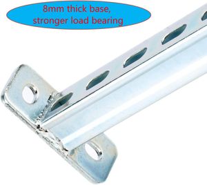 HENENG 4 Pack 16" Heavy Duty Steel Support Channels, Slotted Metal Brackets for Frame Displays, <b>Pipe</b> <b>Stands</b> & DIY Structures - Product Image 4
