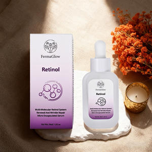 Suero Facial Antienvejecimiento con Retinol Coreano Fermentado, Ácido Hialurónico, Colágeno y Péptidos para Renovar la Piel y Eliminar Arrugas - Product Image 1
