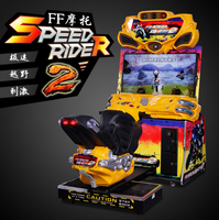 Machine de jeu simulateur de conduite de moto arcade Super Bike 2 FF à moteur, avec construction métallique et version anglaise – Meilleures ventes
