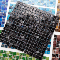 Carreaux de mosaïque de piscine en verre de couleur mélangée de luxe carrelage de salle de bain et de piscine thermofusible