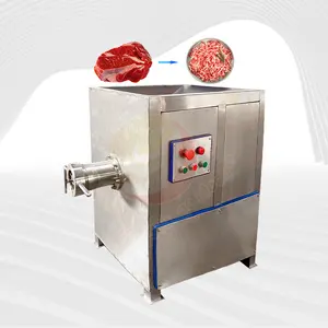 Picadora de carne de acero inoxidable de alta calidad, molinillo Industrial semiautomático para carne congelada, a bajo precio con motor confiable