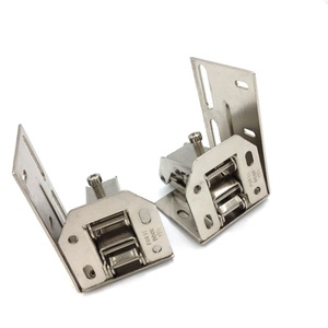 Charnière en acier dissimulée à 90 degrés de style moderne avec finition nickel pour meubles de cuisine - Product Image 2