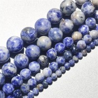 Perles rondes en jade Dong Ling multicolores naturelles en vrac, vente en gros, fournitures pour la fabrication de bijoux, bracelets et colliers DIY