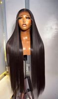 Perruques sans colle en cheveux naturels vietnamiens, lisses comme des baguettes, cheveux indiens, Lace Front 13x6 13x4 Swiss HD, perruques frontales en dentelle de 40 pouces