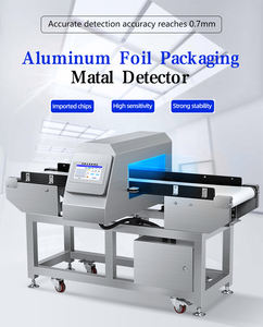 Kahve çubukları Ham sosis patates cipsi anında erişte dokunmatik ekran konveyör ile alüminyum folyo ambalaj ürünleri Metal dedektörü - Product Image 2