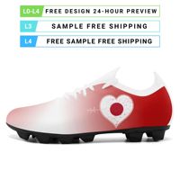 Chaussures de football en gros pour équipes OEM ODM Impression à la demande Logo personnalisé Nom personnalisé Crampons d'entraînement SC02-26025043-2