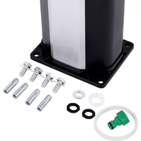 Douche solaire extérieure KANGRUN 2026 de style européen, à économie d'énergie, chauffée par l'énergie solaire, 20L, corps en PVC argenté, pour piscine et jardin